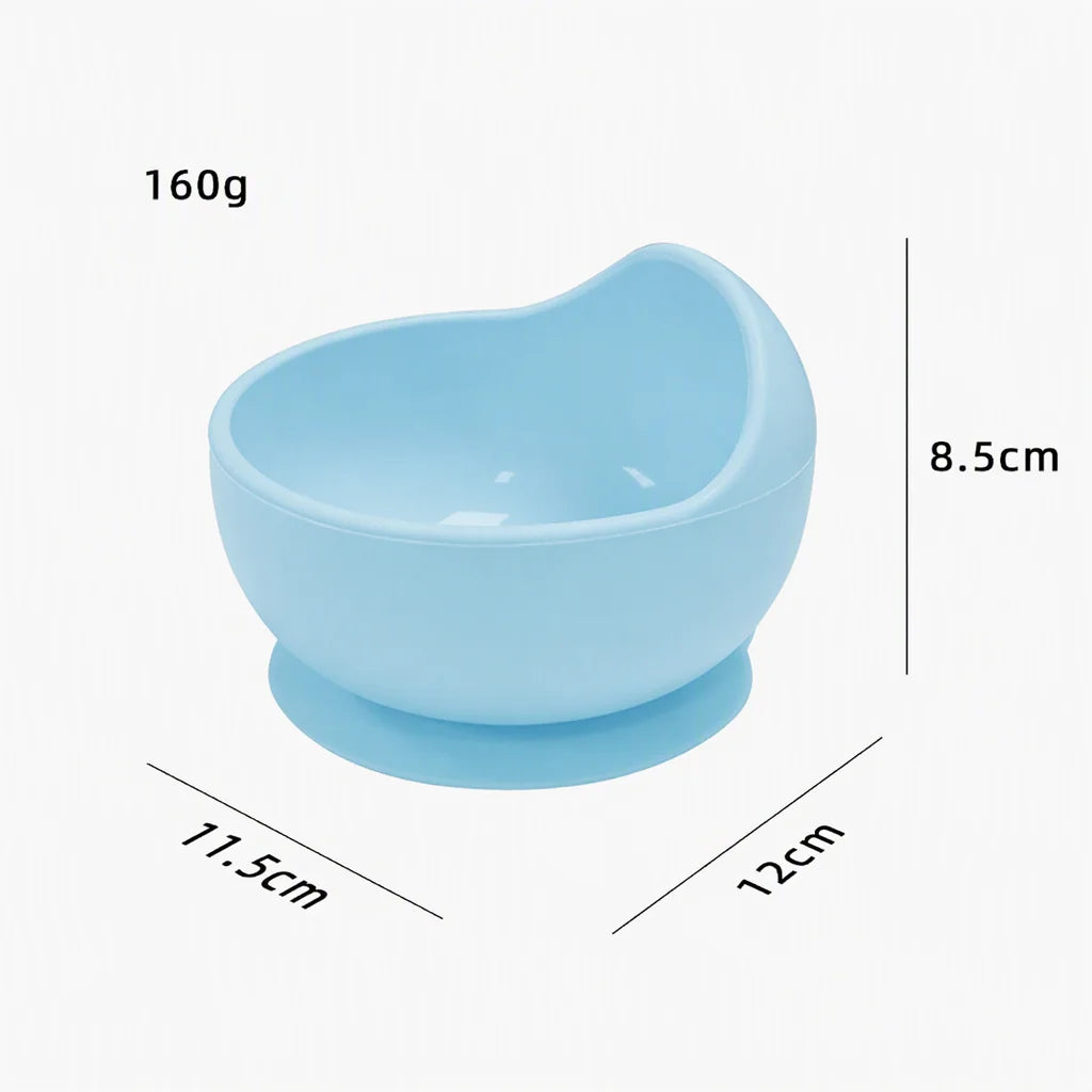 Baby Feeding Set Silicone Baby Silicone Bowl & Spoon Baby Silicone Bowl & Spoon