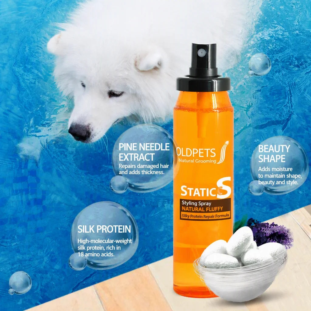 Dog Detangler Spray Dematting, Leave-in Conditioner Smooth Dog Coat Detangling