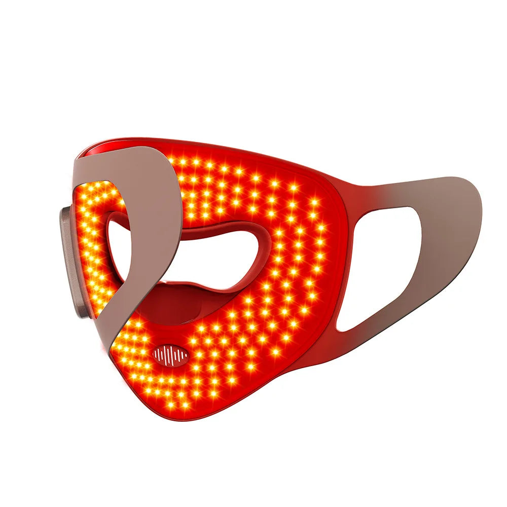 Custom Advanced Red Light Therapy Mask with 5 Photon Modes Lightweight Silicone 3D LED