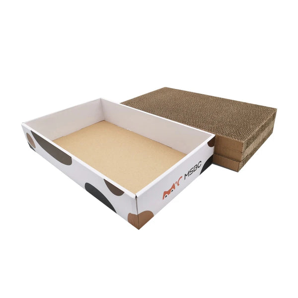 China Cat Scratching Board Home Cat Scratcher Cardboard Multiple Uses Cat Scratch Sofa