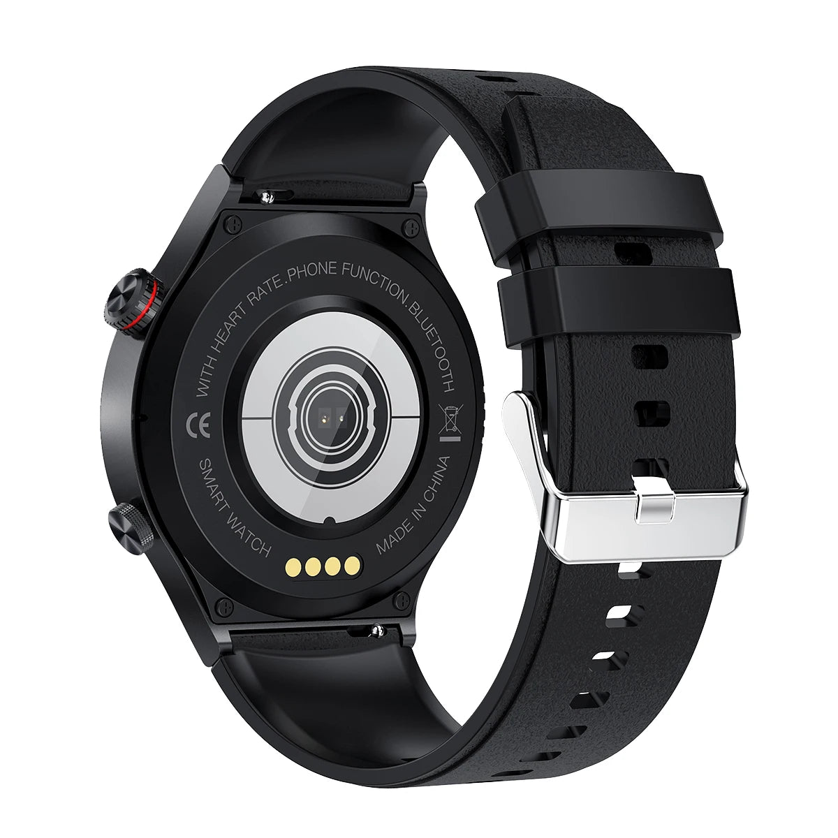 QW33 Round NFC Smartwatch Pedometer Step Counter BT Calling Smart Talking Health Watch
