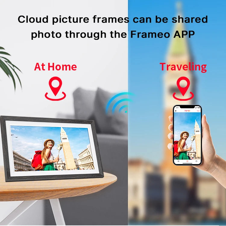 Smart WIFI Digital Photo Frame Large Load Rechargeable Battery Electronic Video Playback