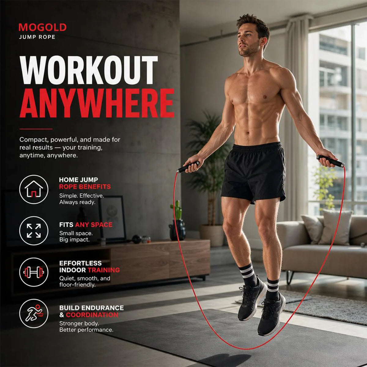 Eco-Friendly Jump Rope For Fitness With Nylon Rope Cord In 3 Meters Long Easy Adjustable