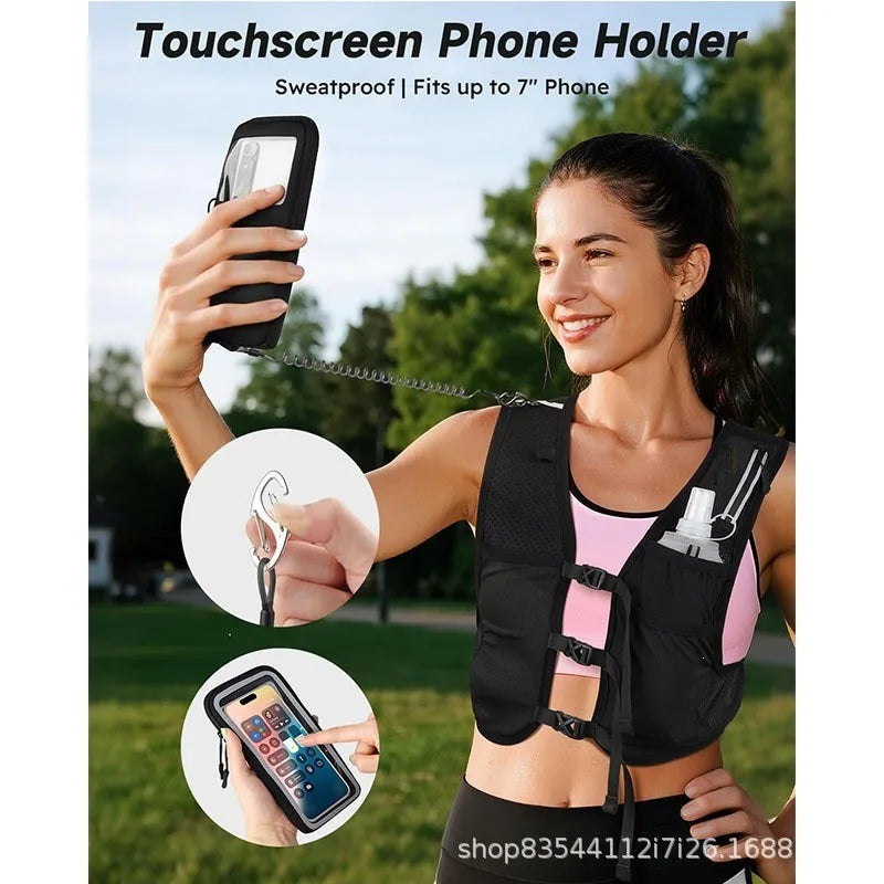 Custom Fashion Running Hydration Vest Ultra-Light Expandable Water Resistant Portable
