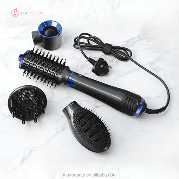 Max Beauty Hair Straightener Brush Negative Ion 4 in 1 Hair Styling Tool Set Hair Dryer