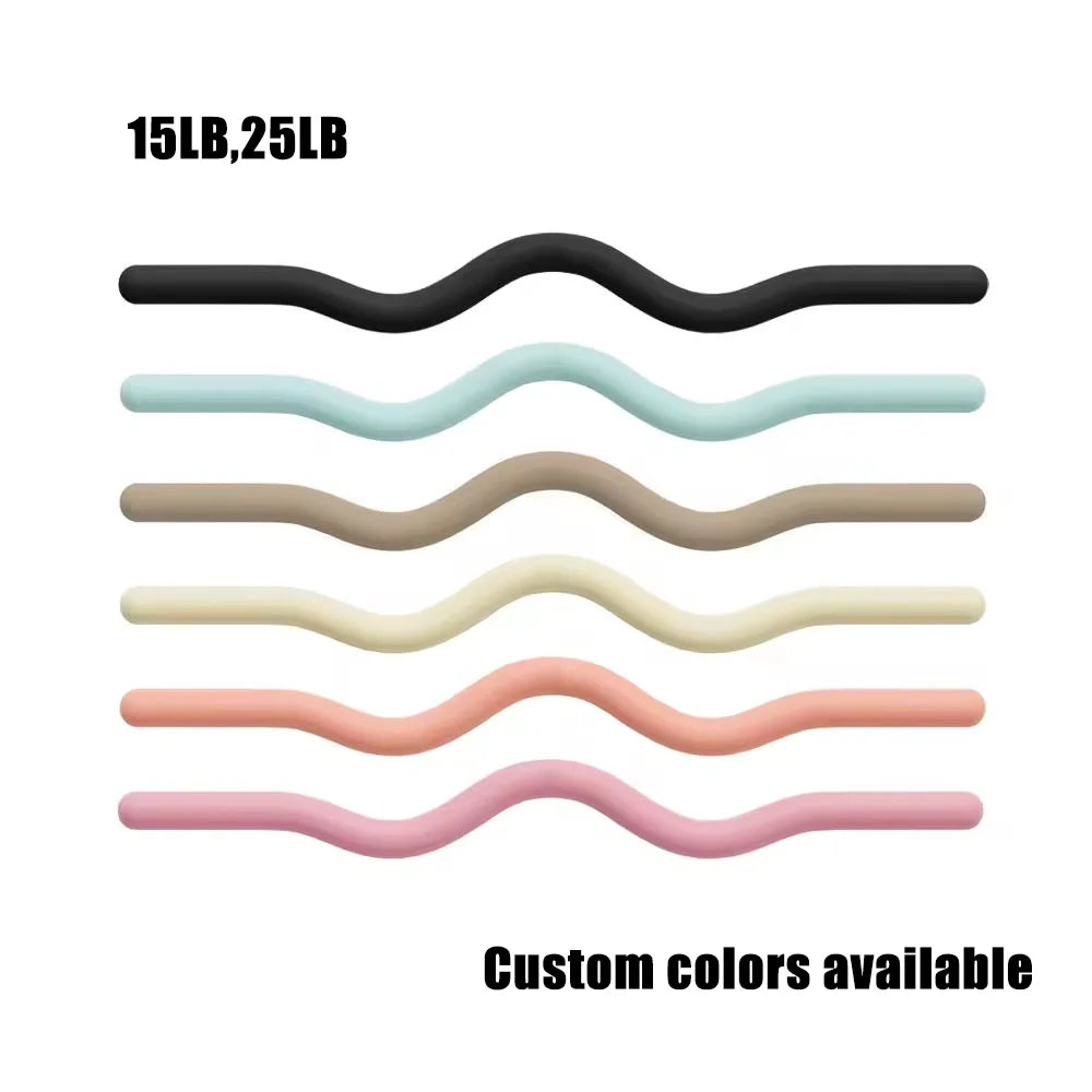 Silicone Pilates and Yoga Weights: Dumbbells, Weighted Bars and Weight Rings