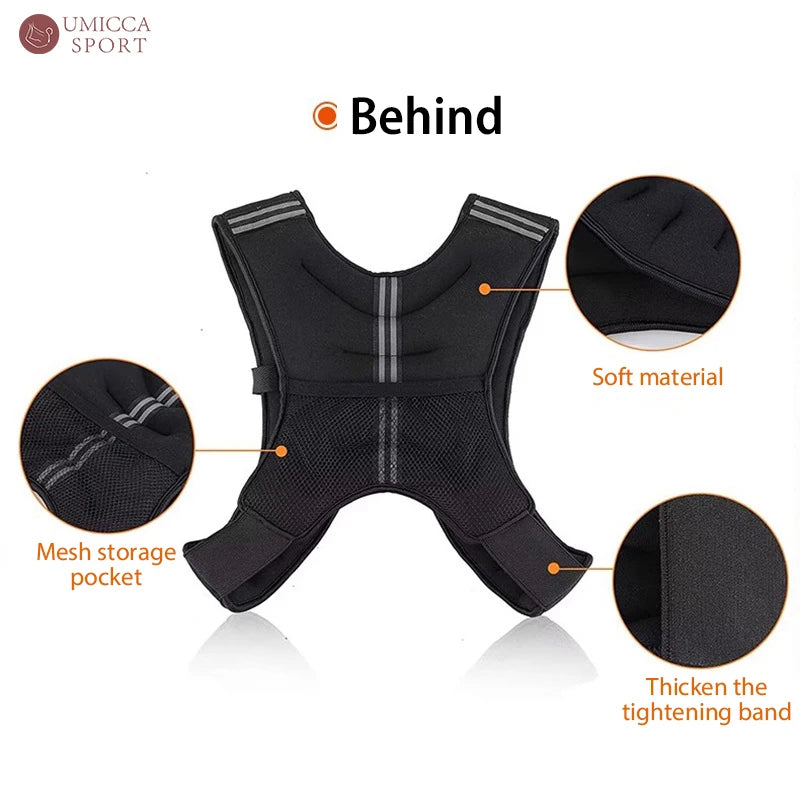 Custom Made Quick Release 10kg Weight Vest for Men Women Workout Strength Training Gym