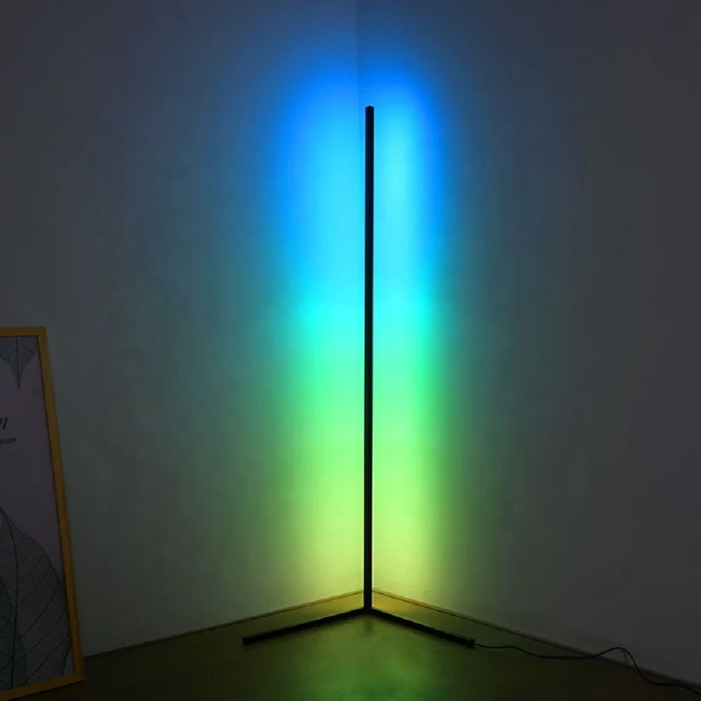 Dimmable Floor Lamp Modern RGB Remote Control LED Floor Standing Lamp Corner Light