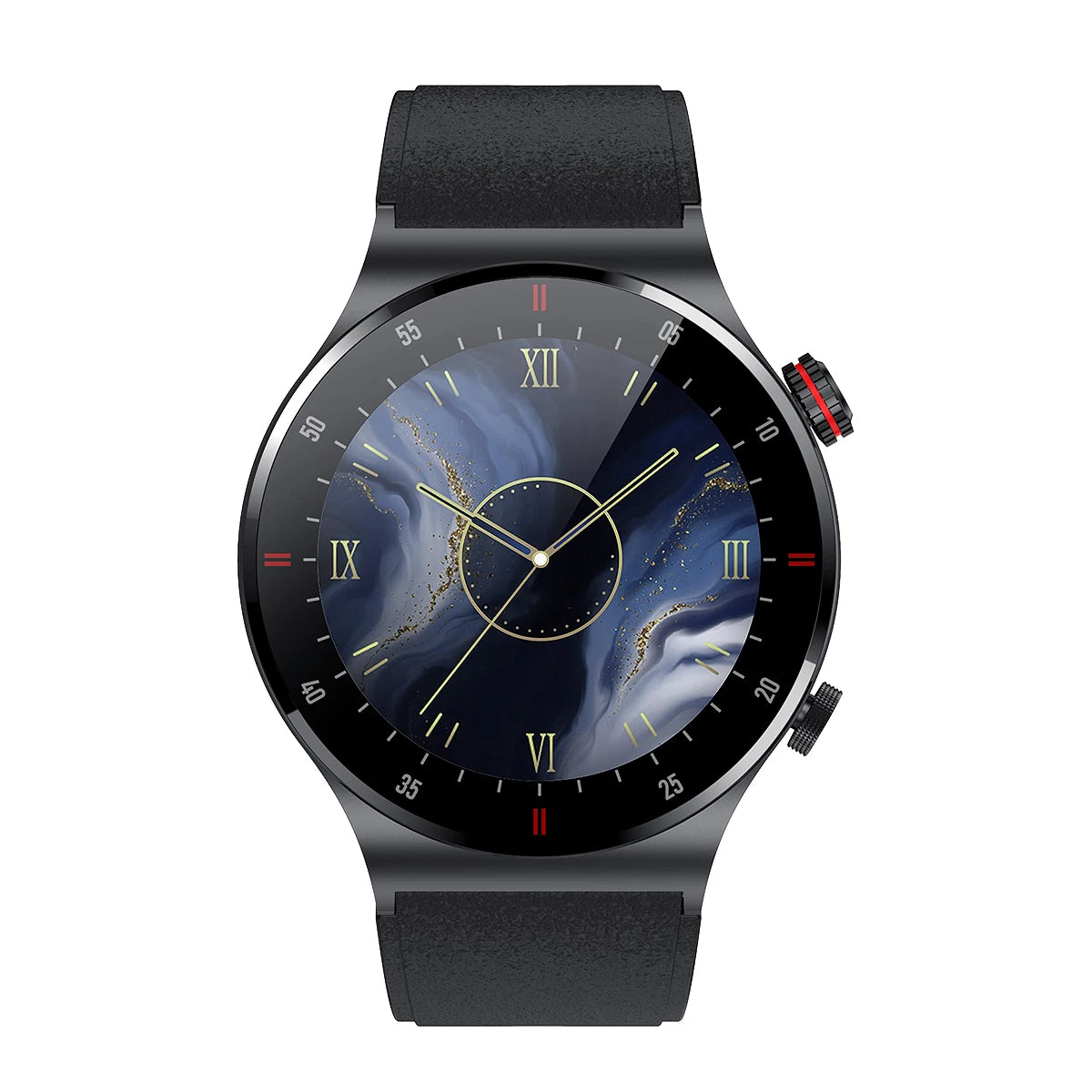 QW33 Round NFC Smartwatch Pedometer Step Counter BT Calling Smart Talking Health Watch