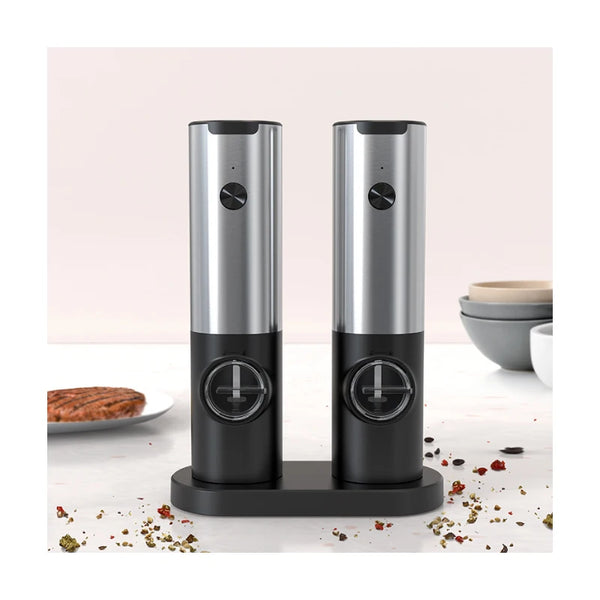 Electric Pepper Grinder Rechargeable Salt Pepper Grinder Electric Stainless Steel