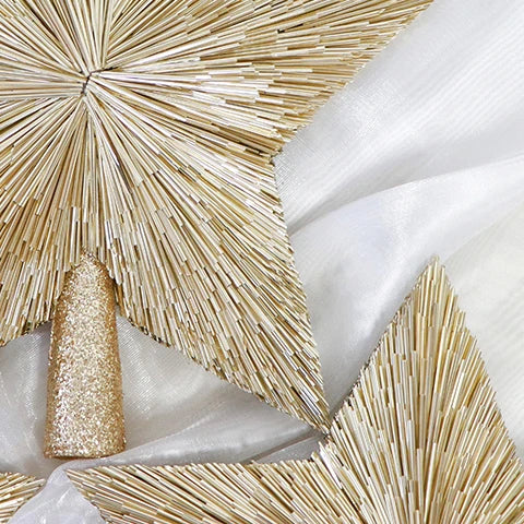 Christmas Tree Top PET Material Five-Pointed Star Christmas Tree Topper Star