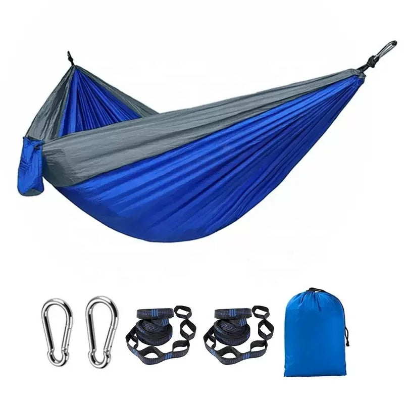 Portable Lightweight Single Wide Polyester Fabric Hammock Swing Camping Bed Durable
