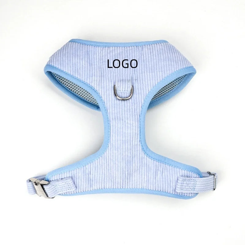 Supplies No Pull Nylon Dog Harness Set Custom Adjustable Soft Simple Luxury Designer Dog