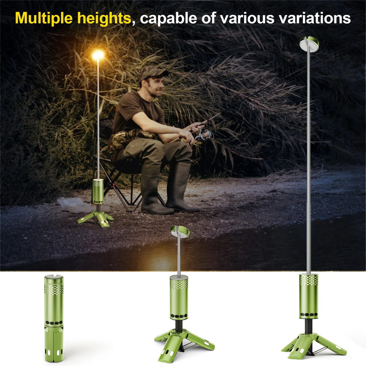 Portable LED Light Outdoor Camping Rechargeable Hiking Backpacking Emergency Garden