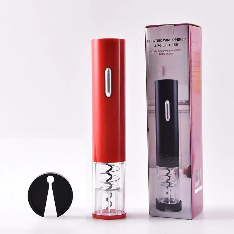 Handheld Cordless AA Battery Operated Electric Wine Bottle Opener Corkscrew Key Set