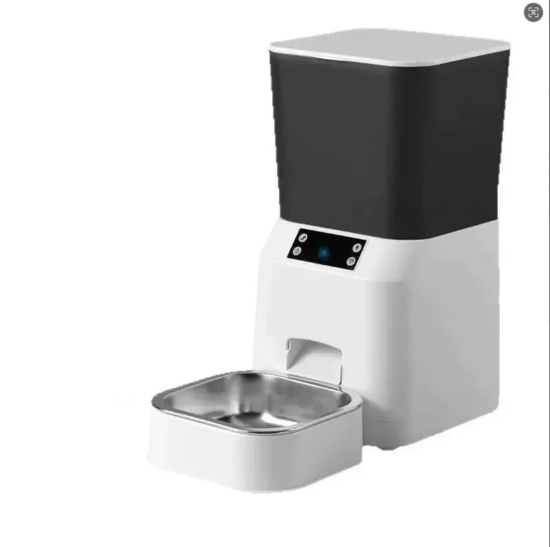 Pet Feeder for Travel Portion Control Automatic Cat Dog Food Water Dispenser Smartphone