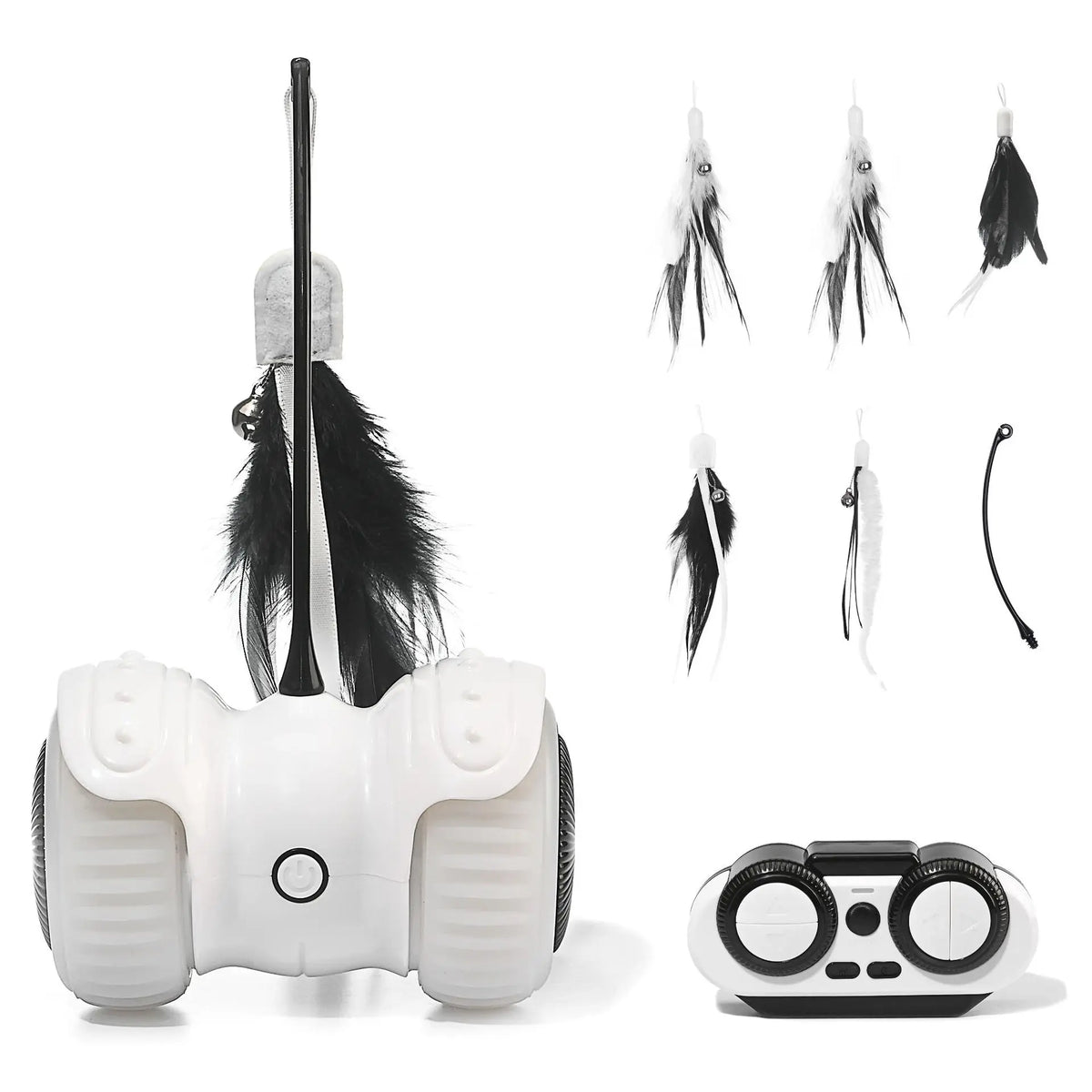 Plastic Remote Control Car for Cats Boredom Relief Self-Entertaining Interactive Electric