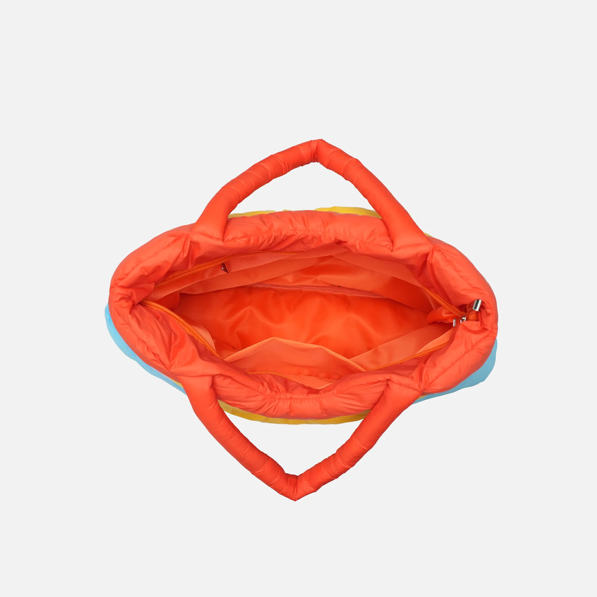 Unique Design Beautiful Colors Large Capacity Puffy Tote Bag Recycled Nylon Fabric Puffer