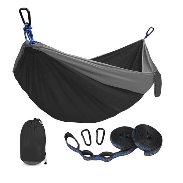 Nylon Camping Hiking Backpacking Travel Single & Double Parachute Camping Hammock 200kg