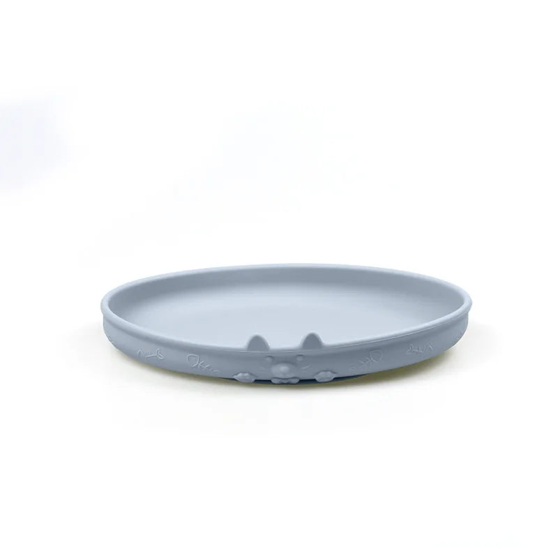 Food Grade Silicone Baby Feeding Set With Cup Bowl Plate Bib Spoon and Fork Easy Clean