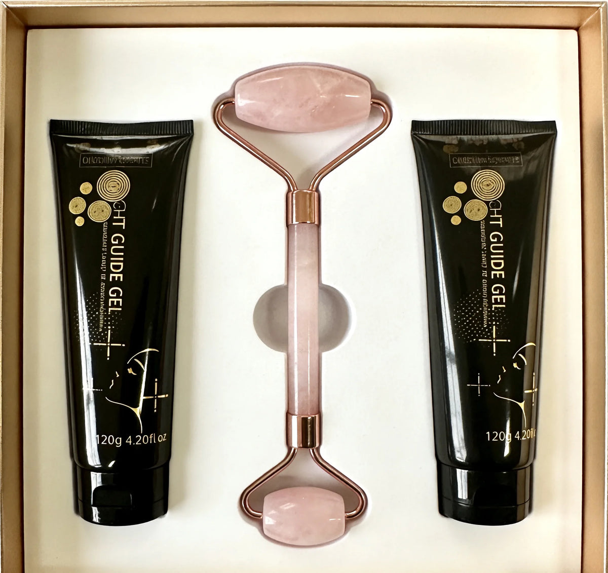 Rose Quartz Face Roller and Gua Sha Tool for At-Home Facial Massage