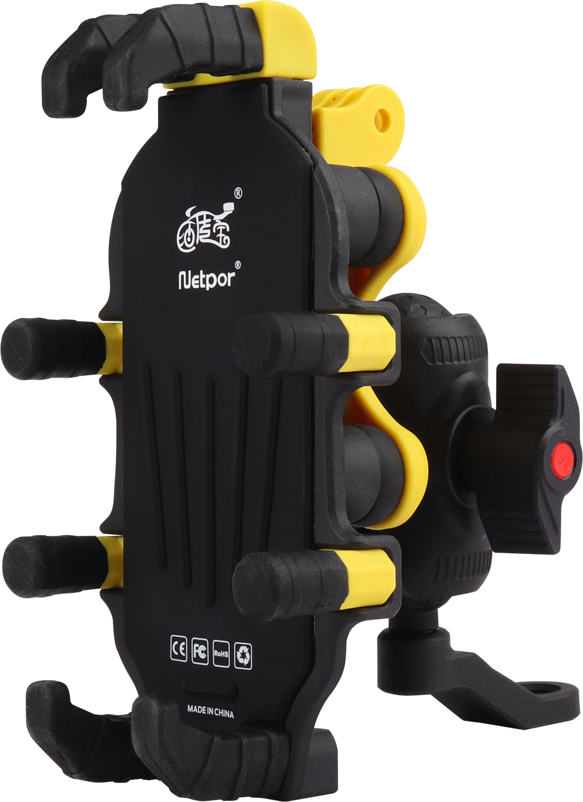 Cycling Shock-Absorbing Anti-Shake Octopus-Style Nylon Handlebar Fix Phone Mount