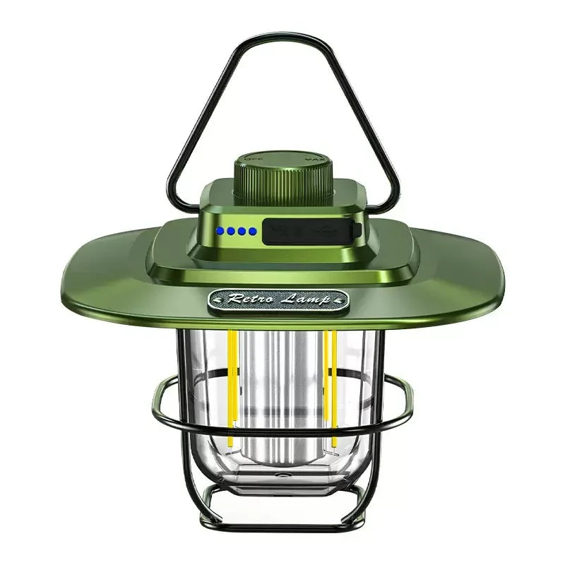 Portable Outdoor Rechargeable LED Portable Camp Lantern Tent Light Camping Light Handle