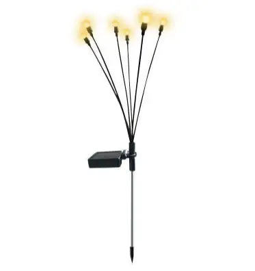 Outdoor Solar Light Patio Lamp Firefly Light White Ball Sway String Light Stake Lamp