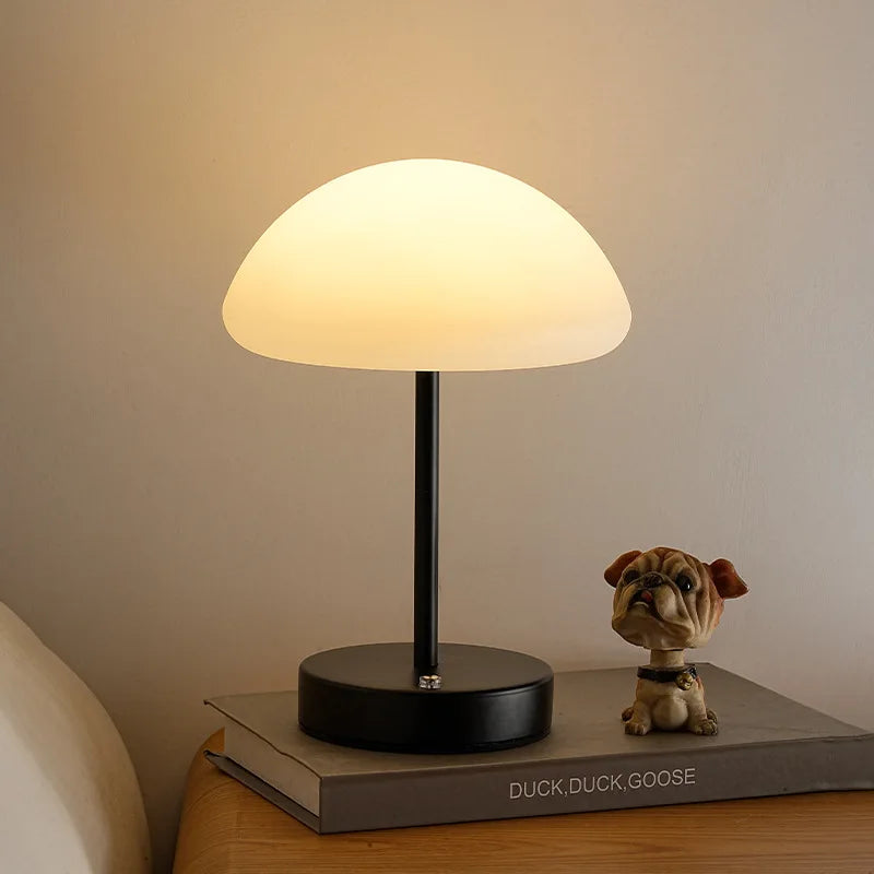 New Small Umbrella Mushroom Table Lamp Bedroom Bedside Charging Night Lamp Minimalist