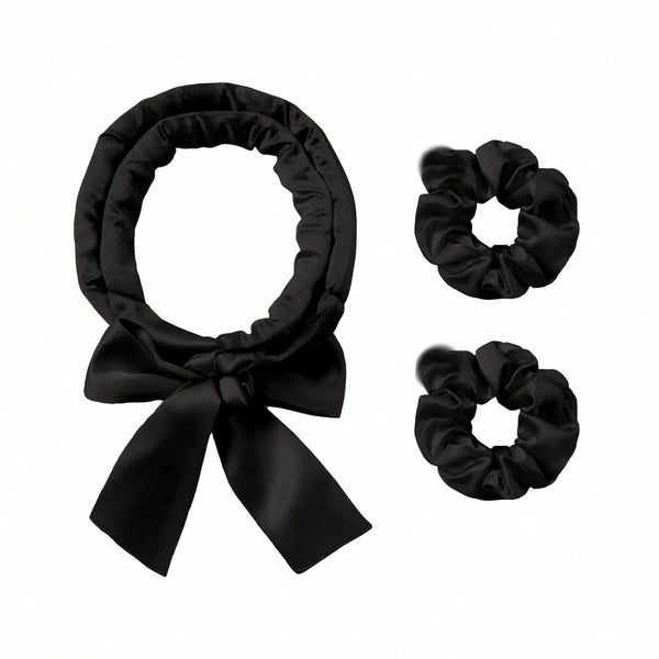 Luxury Velvet Heatless No Heat Curlers Overnight Headband with Filled Roller Frizz-Free