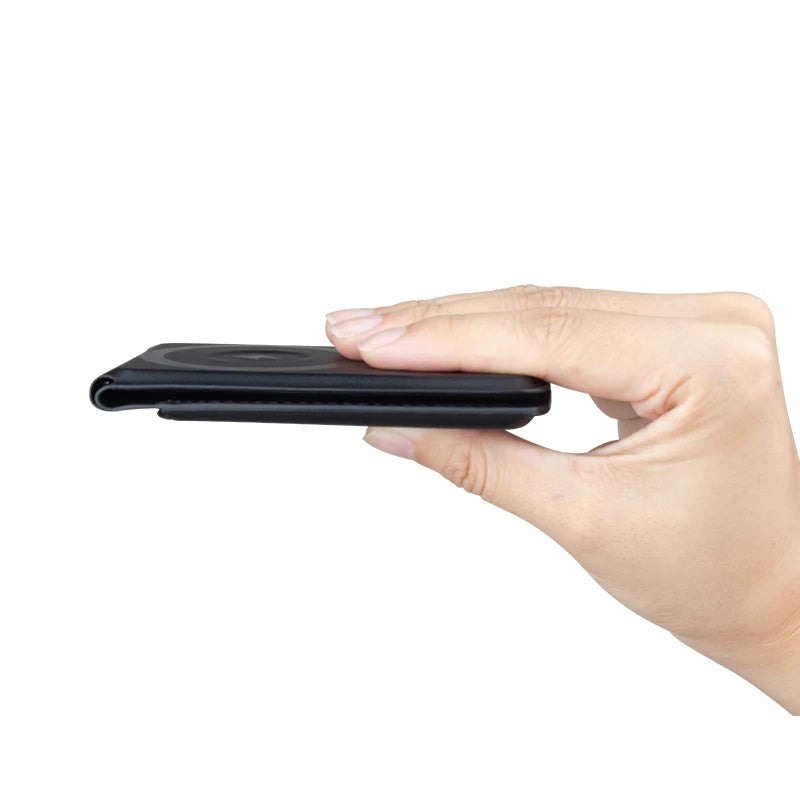 3 in 1 Foldable Phone Stand Wireless Charger with Card Holder Fast Charging Station