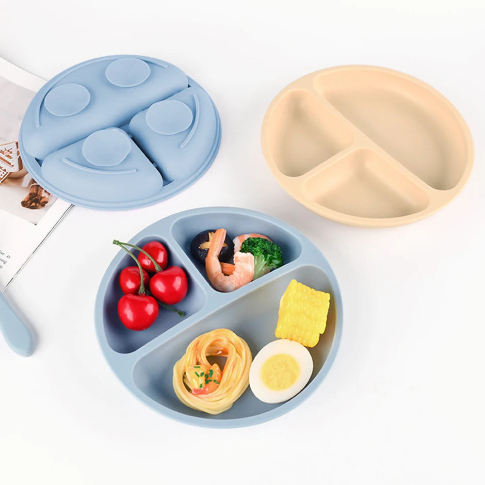 10 Soft Silicone Baby Feeding Equipment Set Spoon Fork Printed Pattern Comfortable