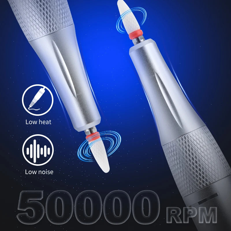 Professional High Speed 50000Rpm Portable Electric Rechargeable Nail Drill Machine