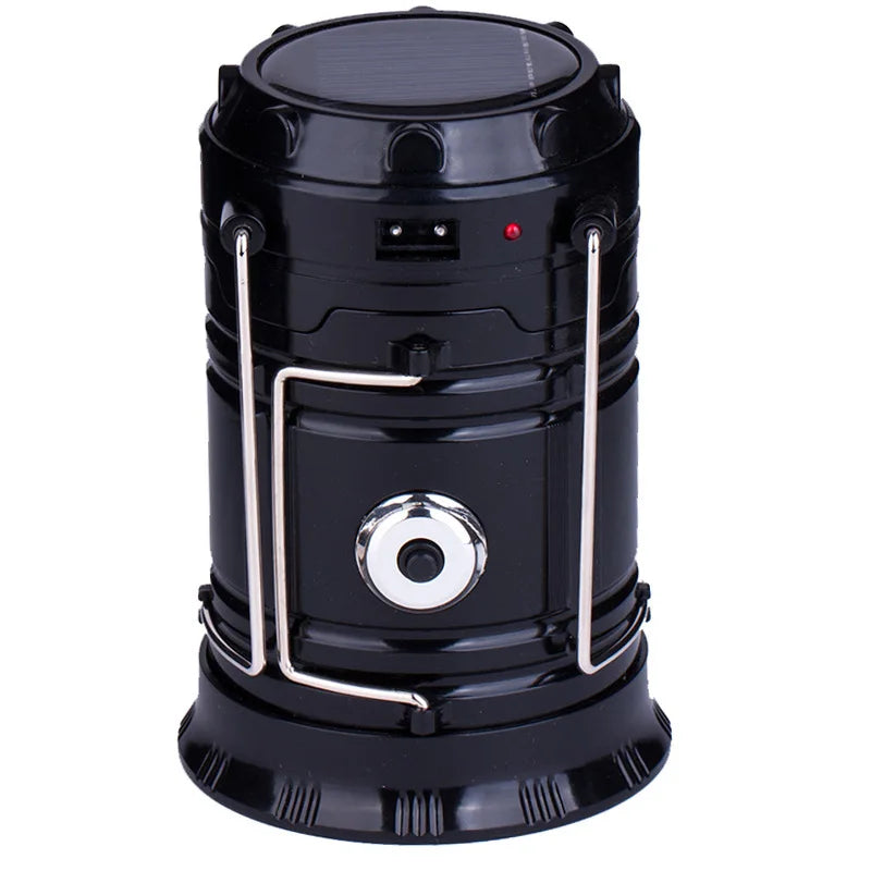 Customized Processing LED Solar Rechargeable Camping Lantern Multi-Functional Tent & Work