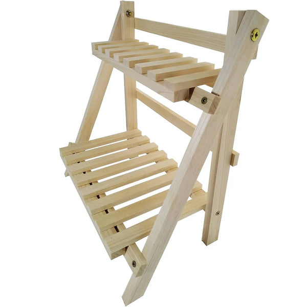 Wooden Double Layer Rack Desk Storage Organizer