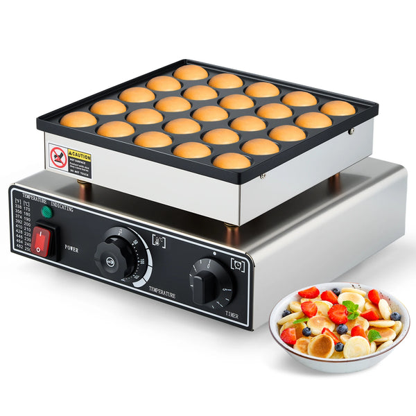 Cooking Equipment Electric Nonstick Mini Pancake Maker 110v/220v 25 Holes Poffertje