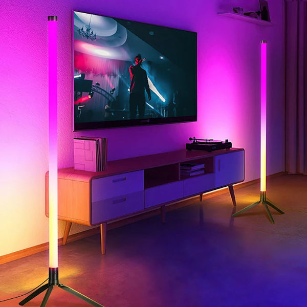Indoor Home Decor Smart Corner Floor Standing Standard Lamp Lighting Modern Stand Floor