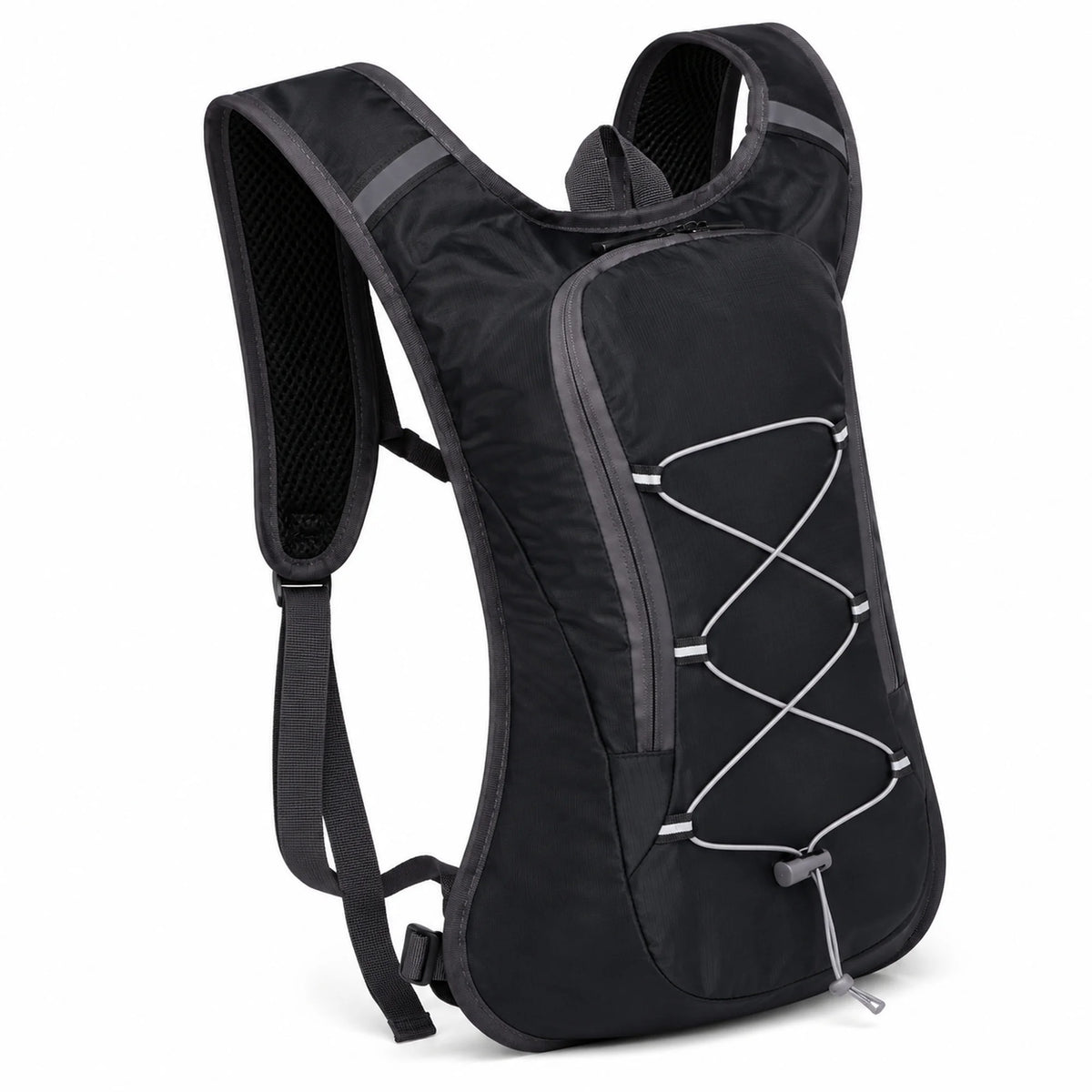 Waterproof Hydration Backpack Ultralight Cycling Vest with Reflective Trim Water Bladder