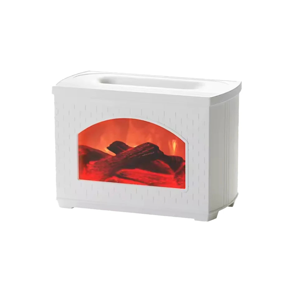 Fireplace Design Flame Light Essential Oil Humidifier, Ultrasonic Aroma Diffuser