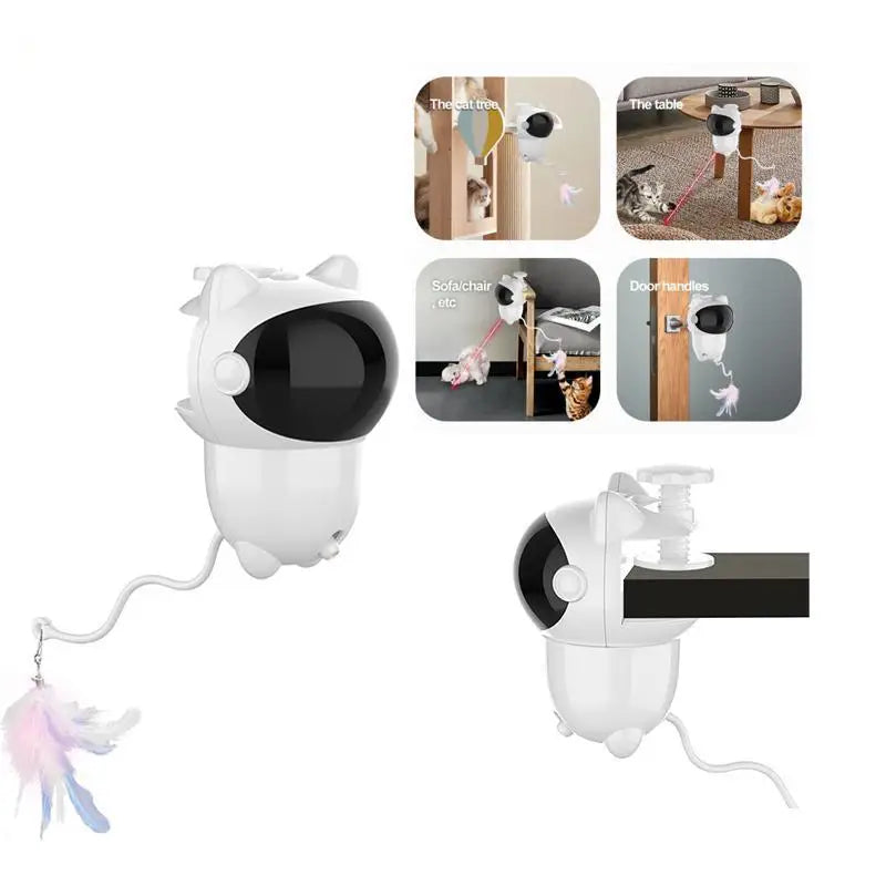 3 1 Interactive USB Rechargeable Motion Activated Motorised Luxury Eco-Friendly Laser Toy