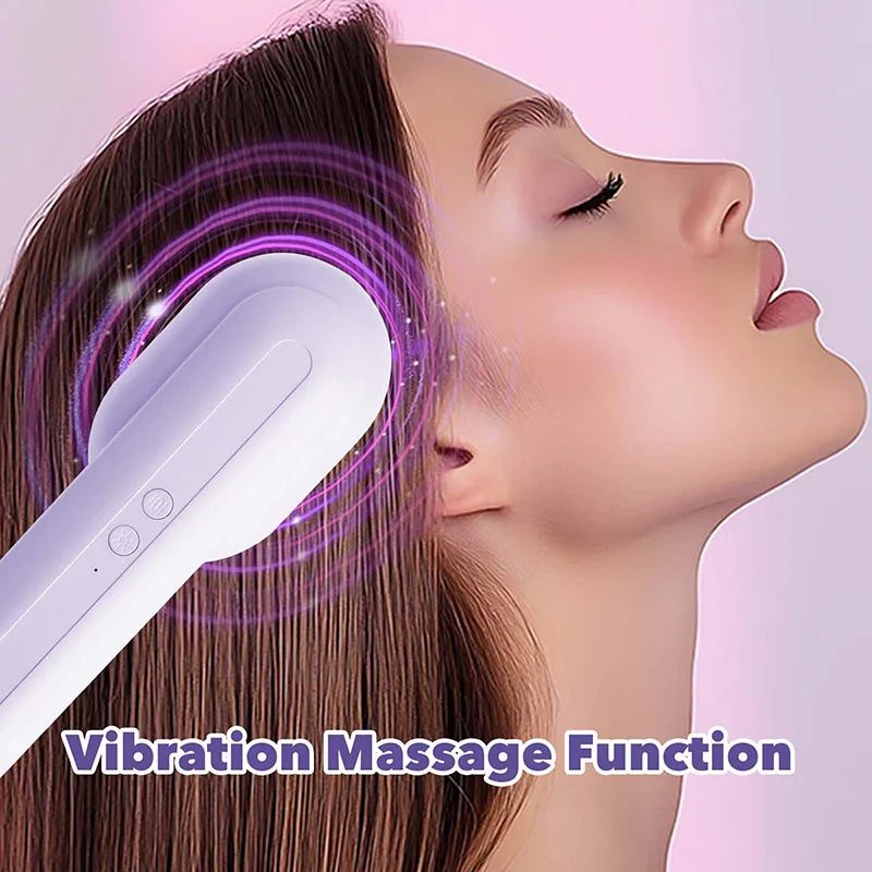 Electric Vibrating Scalp Massage Brush - Portable Hair-Nourishing Tool Ideal for Relaxing