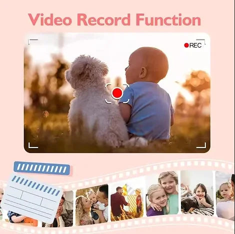 Yuniq Travel Camera for Kids Dual-Lens Selfie 1080P 2.0" IPS 48MP CMOS Sensor MicroSD