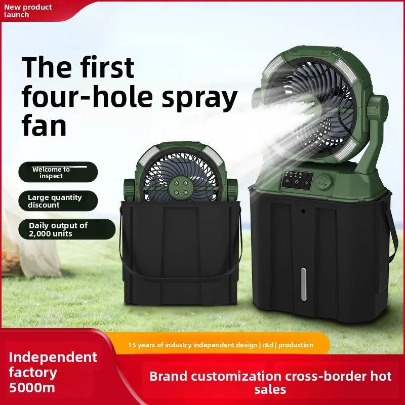 Outdoor Camping Fan with Ultra-Long Battery Life USB-Charged Portable for Indoor,