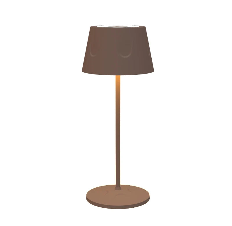 Modern Restaurant Home Decor Cordless Desk Light Luxury Rechargeable LED Table Lamp