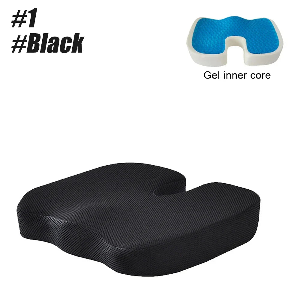 Cooling and Comfortable Gel Seat Cushion Long Sitting Office Chair Memory Foam Seat