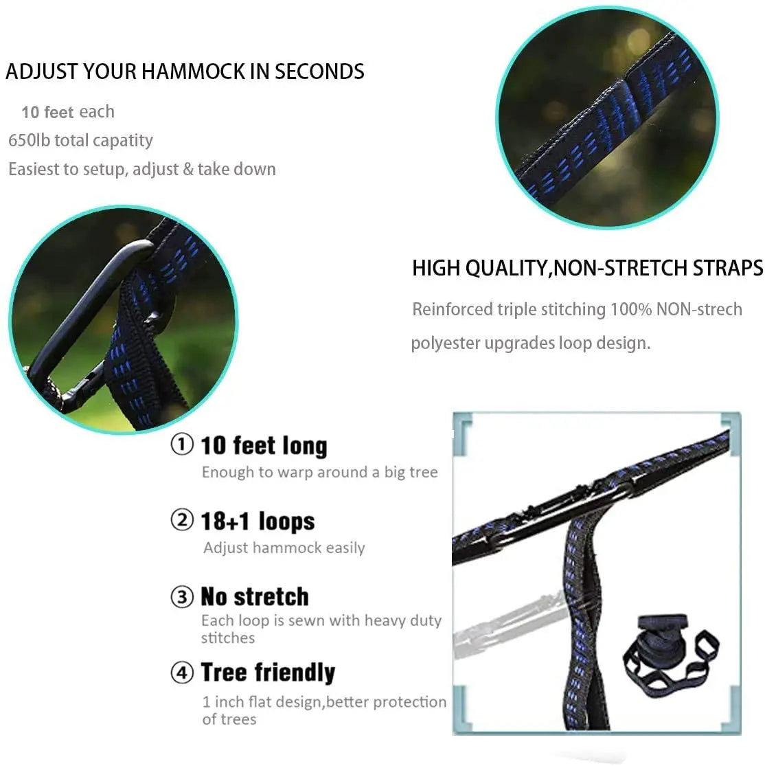 Fast Delivery Custom Double and Single Travel Lightweight Outdoors Camping Hammocks