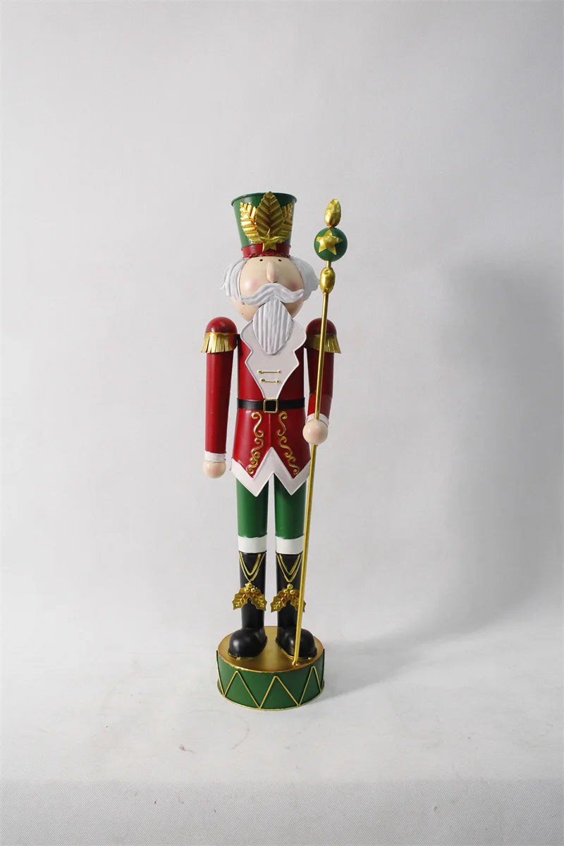 Large 1.06m Wooden Nutcracker Christmas Decorations Ornament in Doll Shape for Festive
