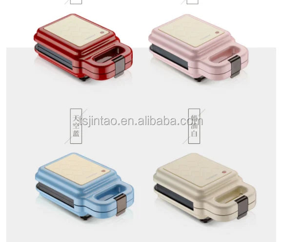 Home Appliance Interchangeable Mini Waffle Sandwich Fish Maker