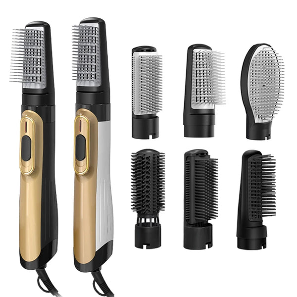 1200W Fast Heating LED Electric Hot Air Brush Styler One-Step Detangle Blow Dryer
