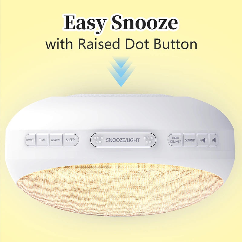Sunrise Alarm Clock - Wake Up Light with FM Radio & Nature Sounds for a Gentle Morning